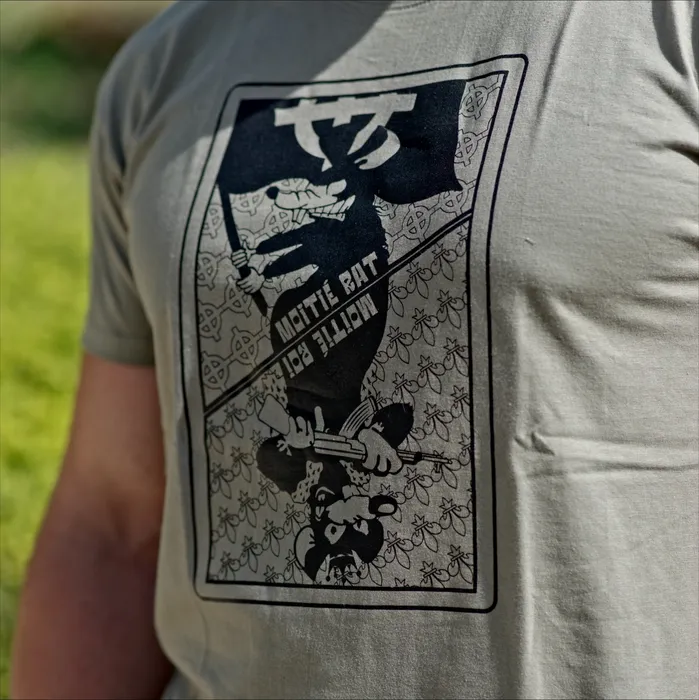 T-Shirt Moitié Rat / Moitié Roi Kaki