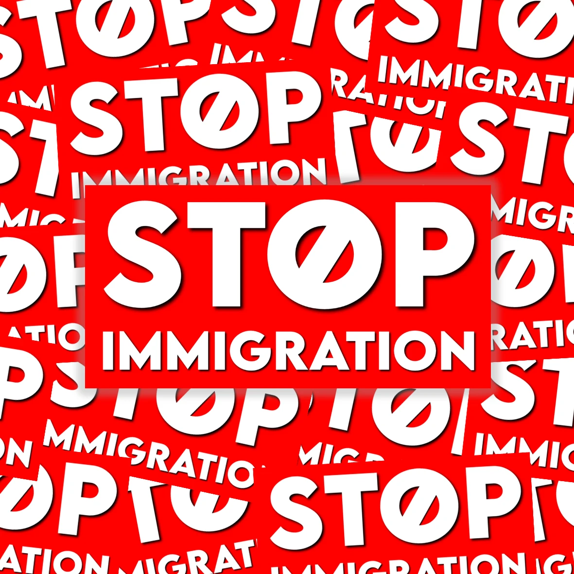 Pack de 100 sticks STOP IMMIGRATION