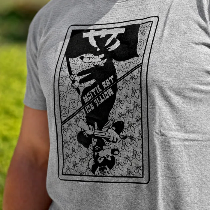 T-Shirt Moitié Rat / Moitié Roi Gris