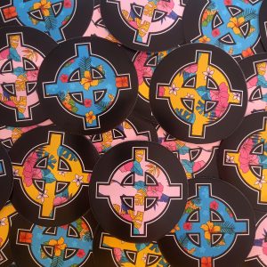 Pack de 100 stickers croix celtiques estivales