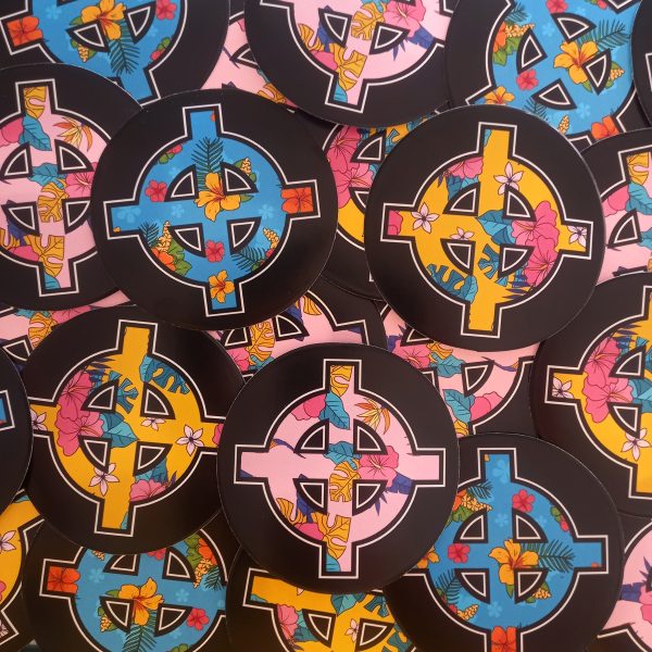 Pack de 100 stickers croix celtiques estivales
